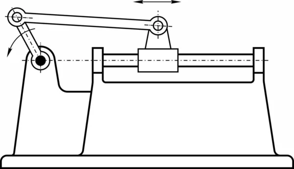 Beispiele Für Unterschiedliche Mechanismen Die Verschiedenen Maschinen Instrumenten Und Geräten — Stockvektor