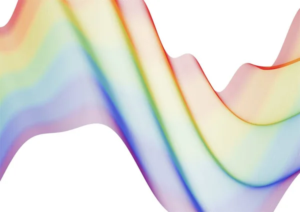 Abstract vector background with smooth color rainbow waves.