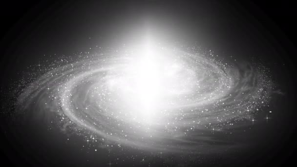 Spiral White Nebula Galaxy — Video Stock