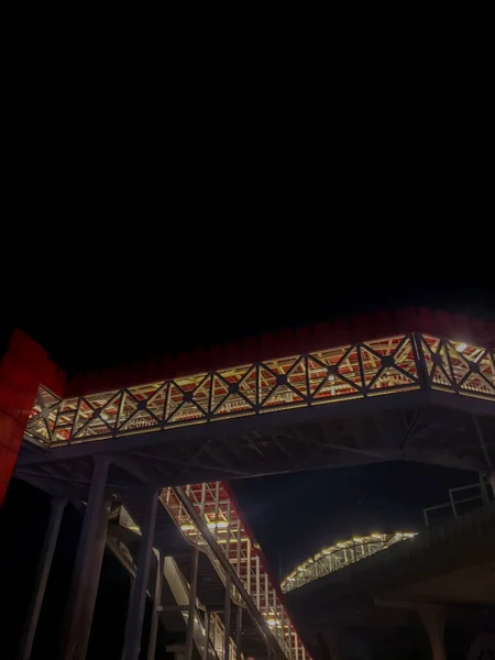 Low light of a metro bridge, Rawalpindi
