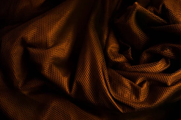 Elegant Premium Gold Net Cloth Abstract Texture Black Background — Photo