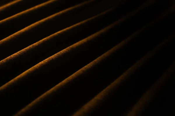 Elegant Line Premium Gold Cloth Texture Black Background — Foto Stock