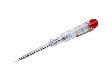 Screwdriver transparent, phase indicator isolated on a white background