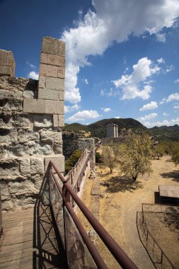 View of Castle of Serravalle in the town of Bosa, Sardinia, Italy