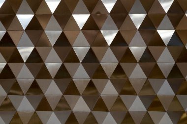 Diamond cut like chrome wall             