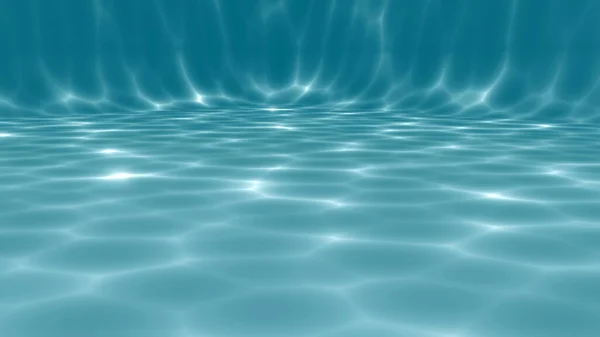 Красивий Каустичний Пульсатор Синій Під Водою Рендерингу — стокове фото