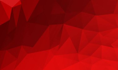 Abstract Red and Black Low Poly Background