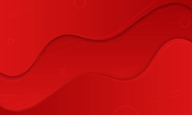 Abstract gradient fluid wave background with geometric shape