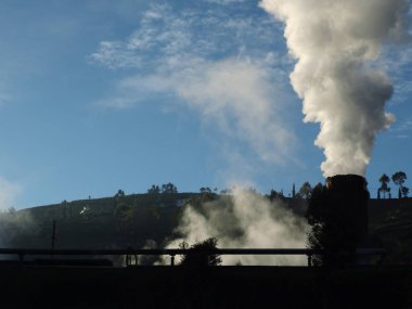 other positions of geothermal chimneys in the Dieng Plateau