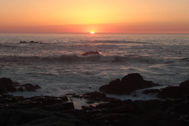 Sunset over the Atlantic Ocean from the Corrubedo Lighthouse