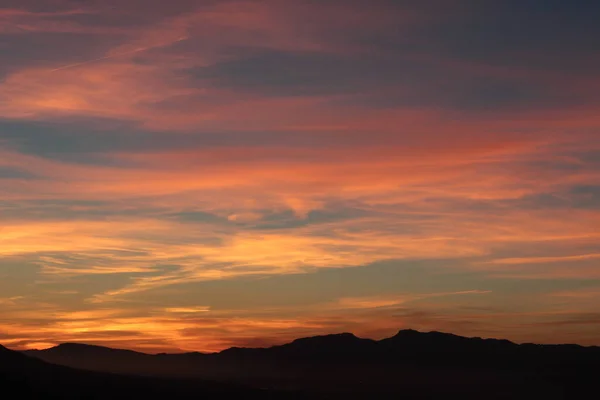 Multicolored Sunset Cresta Del Gallo Peak — Stock Photo, Image