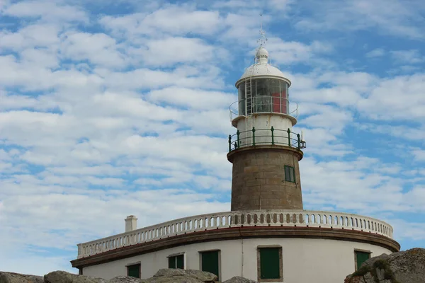 Corrubedo Lighthouse Mackerel Sky — Zdjęcie stockowe