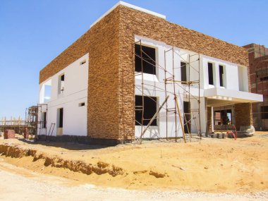Editorial construction Photo, shot is selective focus with shallow depth of field. Photo taken at Cairo Egypt on 13 May 2010