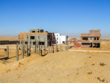 Editorial construction Photo, shot is selective focus with shallow depth of field. Photo taken at Cairo Egypt on 13 May 2010