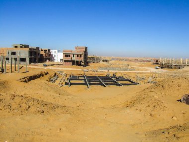 Editorial construction Photo, shot is selective focus with shallow depth of field. Photo taken at Cairo Egypt on 13 May 2010