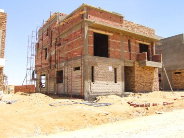 Editorial construction Photo, shot is selective focus with shallow depth of field. Photo taken at Cairo Egypt on 13 May 2010