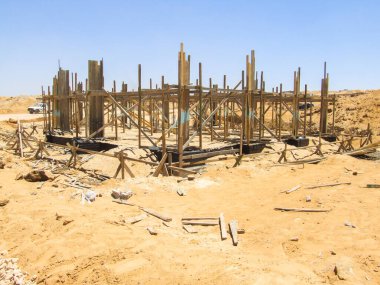 Editorial construction Photo, shot is selective focus with shallow depth of field. Photo taken at Cairo Egypt on 13 May 2010