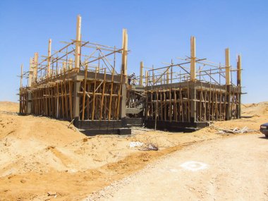 Editorial construction Photo, shot is selective focus with shallow depth of field. Photo taken at Cairo Egypt on 13 May 2010