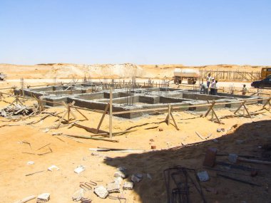 Editorial construction Photo, shot is selective focus with shallow depth of field. Photo taken at Cairo Egypt on 13 May 2010