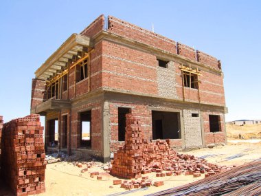 Editorial construction Photo, shot is selective focus with shallow depth of field. Photo taken at Cairo Egypt on 13 May 2010
