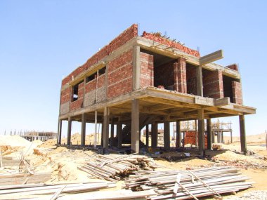 Editorial construction Photo, shot is selective focus with shallow depth of field. Photo taken at Cairo Egypt on 13 May 2010