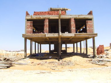 Editorial construction Photo, shot is selective focus with shallow depth of field. Photo taken at Cairo Egypt on 13 May 2010