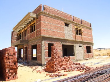Editorial construction Photo, shot is selective focus with shallow depth of field. Photo taken at Cairo Egypt on 13 May 2010