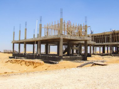 Editorial construction Photo, shot is selective focus with shallow depth of field. Photo taken at Cairo Egypt on 13 May 2010