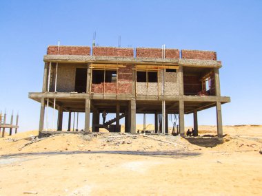 Editorial construction Photo, shot is selective focus with shallow depth of field. Photo taken at Cairo Egypt on 13 May 2010