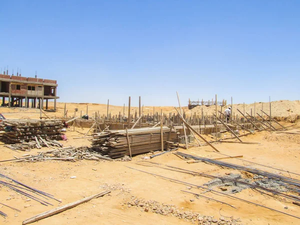 Editorial construction Photo, shot is selective focus with shallow depth of field. Photo taken at Cairo Egypt on 13 May 2010