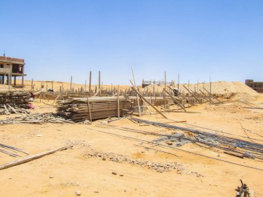 Editorial construction Photo, shot is selective focus with shallow depth of field. Photo taken at Cairo Egypt on 13 May 2010