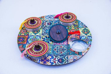 Handmade items out of cnc cutting laser machine. Photo is selective focus with shallow depth of field. Shot taken at Cairo Egypt