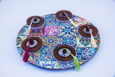 Handmade items out of cnc cutting laser machine. Photo is selective focus with shallow depth of field. Shot taken at Cairo Egypt