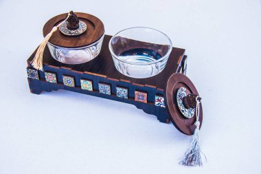 Handmade items out of cnc cutting laser machine. Photo is selective focus with shallow depth of field. Shot taken at Cairo Egypt