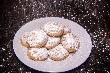 Egyptian Oriental and Traditional Food, Kahk Eid elfetr shot is selective focus with shallow depth of field.