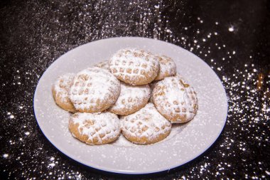 Egyptian Oriental and Traditional Food, Kahk Eid elfetr shot is selective focus with shallow depth of field.