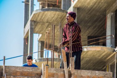 Editorial construction Photo, shot is selective focus with shallow depth of field. Photo taken at Alexandira Egypt, on 12 February 2017