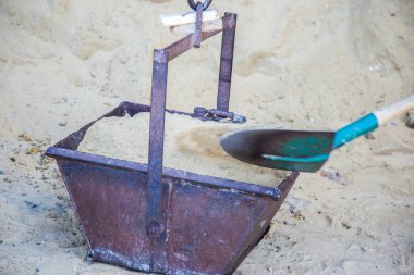 construction Photo, shot is selective focus with shallow depth o