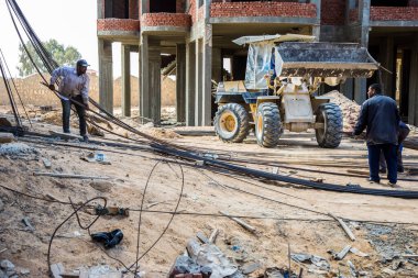 construction Photo, shot is selective focus with shallow depth o