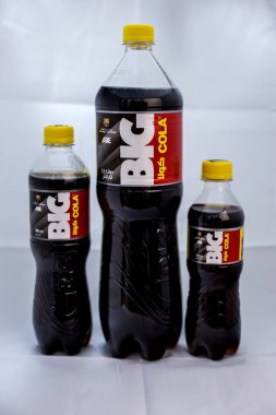 Illustrative Editorial branded photography, Big Cola, shot is selective focus with shallow depth of field. Photos taken at Cairo Egypt on 21 January 2016