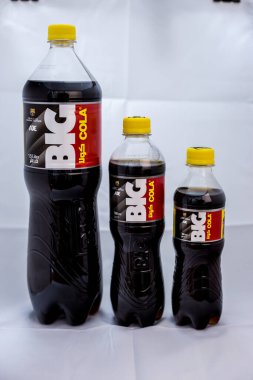 Illustrative Editorial branded photography, Big Cola, shot is selective focus with shallow depth of field. Photos taken at Cairo Egypt on 21 January 2016