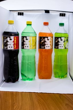 Illustrative Editorial branded photography, Big Cola, shot is selective focus with shallow depth of field. Photos taken at Cairo Egypt on 21 January 2016