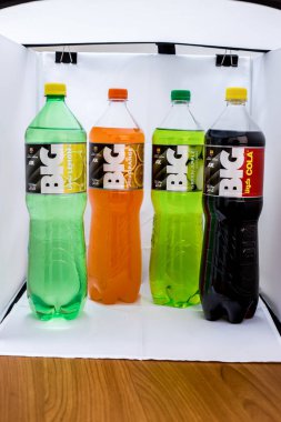 Illustrative Editorial branded photography, Big Cola, shot is selective focus with shallow depth of field. Photos taken at Cairo Egypt on 21 January 2016