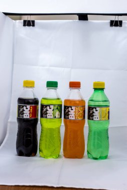 Illustrative Editorial branded photography, Big Cola, shot is selective focus with shallow depth of field. Photos taken at Cairo Egypt on 21 January 2016
