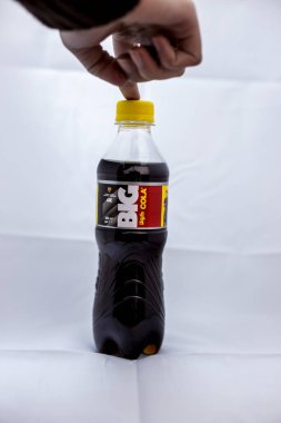 Illustrative Editorial branded photography, Big Cola, shot is selective focus with shallow depth of field. Photos taken at Cairo Egypt on 21 January 2016