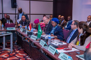 Mısır Dışişleri Bakanı Bay Sameh Shoukry, 14 Aralık 2017 tarihinde Kahire Mısır 'da Sheraton Hotel' de düzenlenen Afrika Birliği Konferansına katıldı.