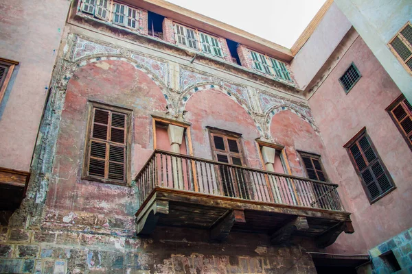Yakan Haus Oder Beit Yakan Altes Holzfenster Der Stadt Kairo — Stockfoto