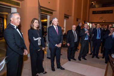 Birleşmiş Milletler Uyuşturucu ve Suç Bürosu İcra Direktörü Dr. Ghada Waly 'nin editör fotoğrafı. Fotoğraf, yüzeysel alan derinliğiyle seçici bir odak noktasıdır. Kahire Mısır 'da çekildi - 10 Aralık 2015