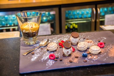Coffee day shot and coffee maker, Photo is selective focus with shallow depth of field. Taken at Cairo Egypt on 25 September 2017.