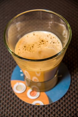 Coffee day shot and coffee maker, Photo is selective focus with shallow depth of field. Taken at Cairo Egypt on 27 September 2017.